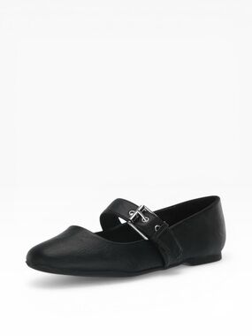 DV by Dolce Vita Black Marcello Mary Jane Flats Buckle Detail Women’s Size 7